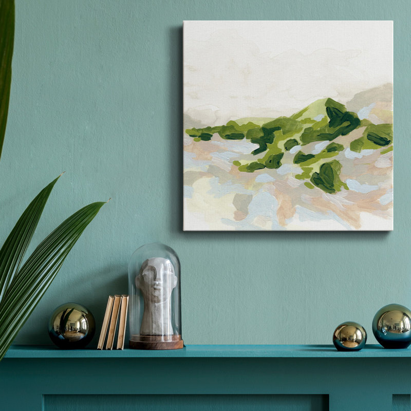 Emerald Hills II - reproduction encadrée de qualité supérieure - prête à être accrochée, H 10 po x l 10 po x P 1 po