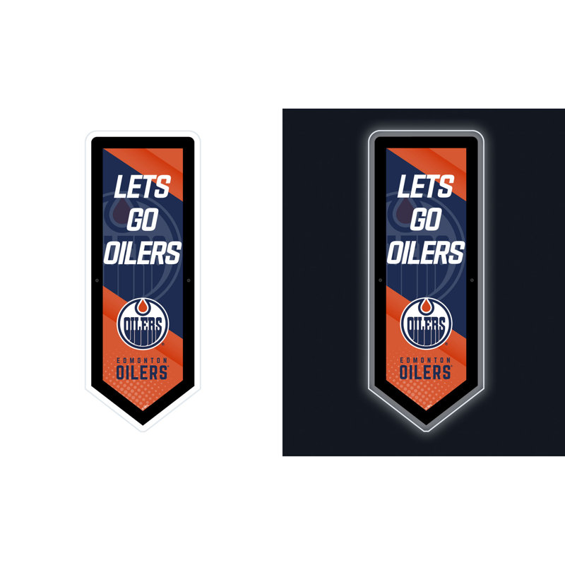 Enseigne murale NHL Team Pennant, Oilers d'Edmonton
