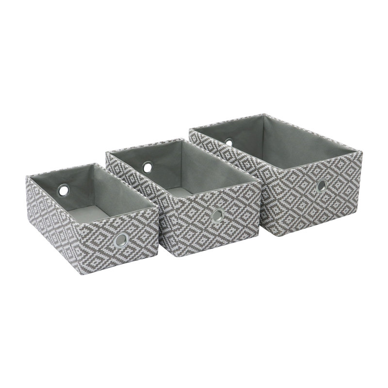JVL Fabric Decorative Basket