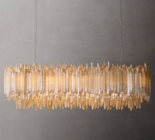 Selenite Rectangular Chandelier Lighting
