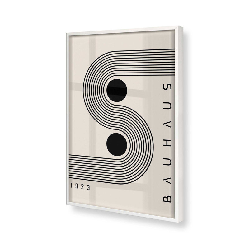 Impression Bauhaus, H 25 po x l 19 po, Blanc