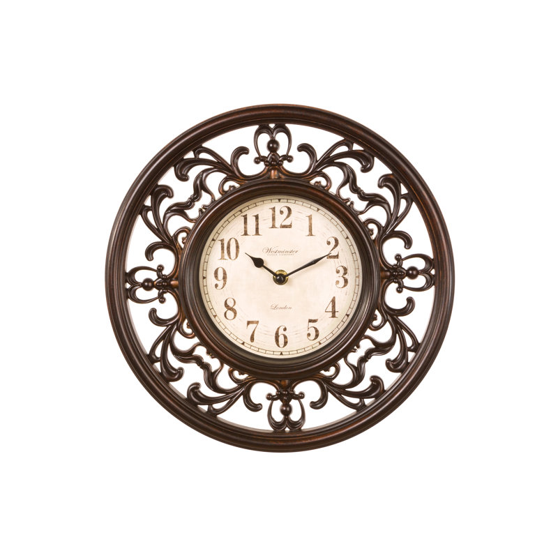 Horloge murale 6 po Alexis, Brun