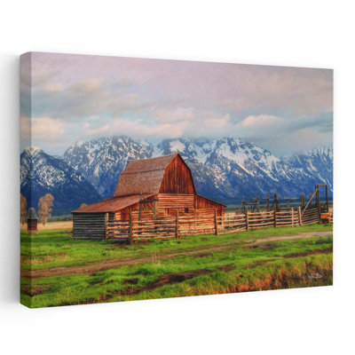 Mormon Row II Abstract Contemporary Landscape Architecture Art