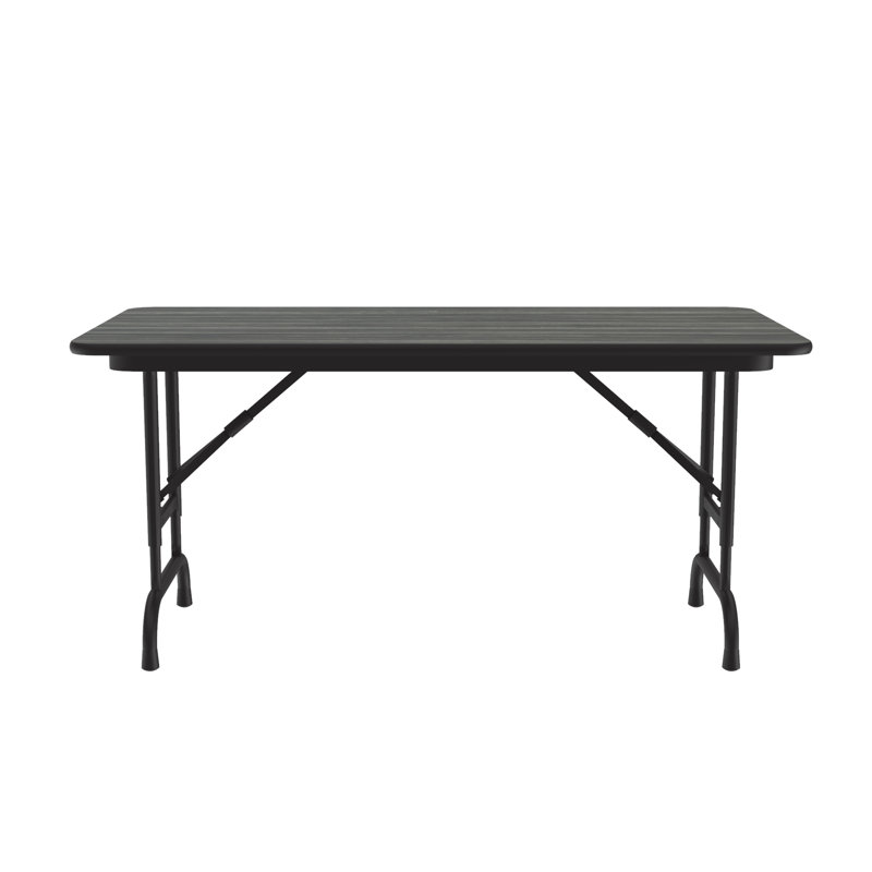 Rectangular Adjustable Folding Table, Black Granite, 32" H x 96" L x 30" W