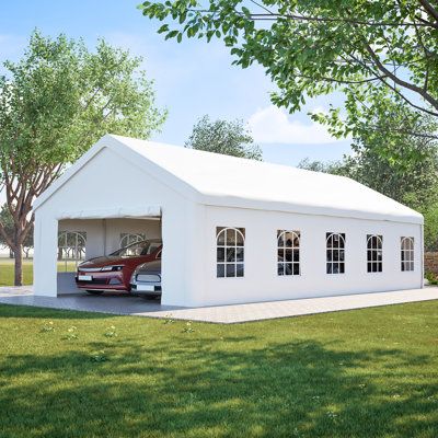 Abri d'auto portatif en métal 16 x 32 Carport