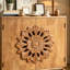 Armoire 2 portes en bois sculpté