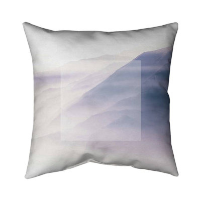 Mist - 16"x16" Outdoors Throw pillow - Spun poly - Print on demand