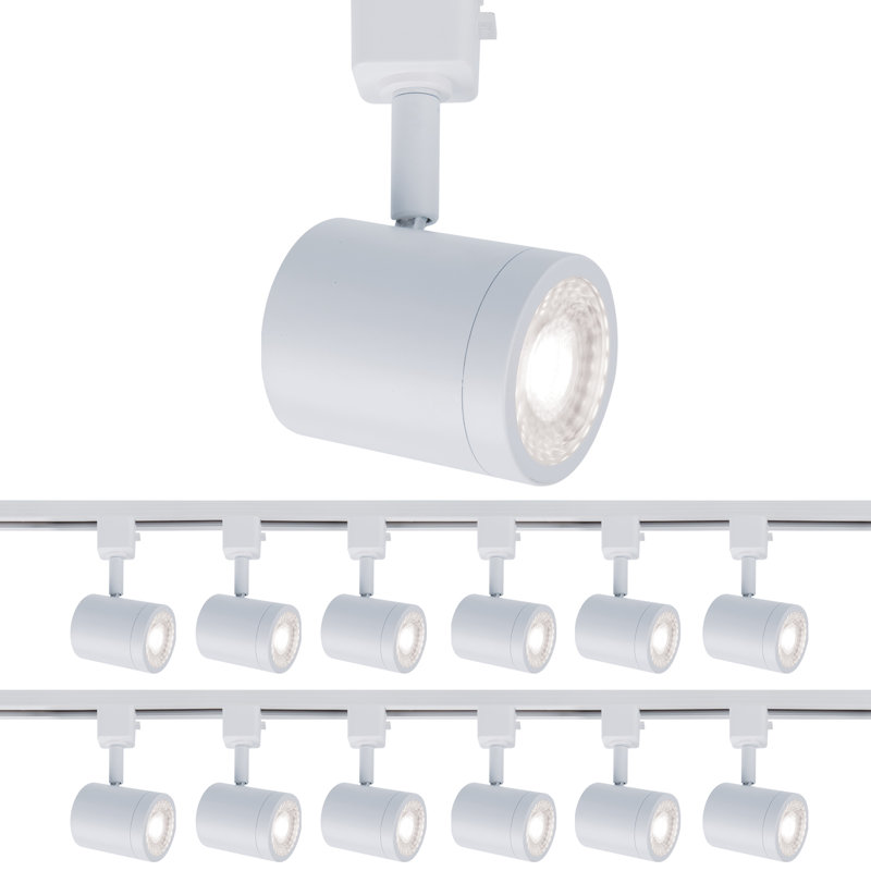 Tête de rail de charge à tension de ligne à DEL, Blanc