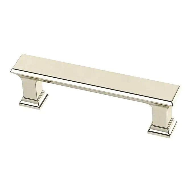 3" Refined Square Pull Polished Nickel