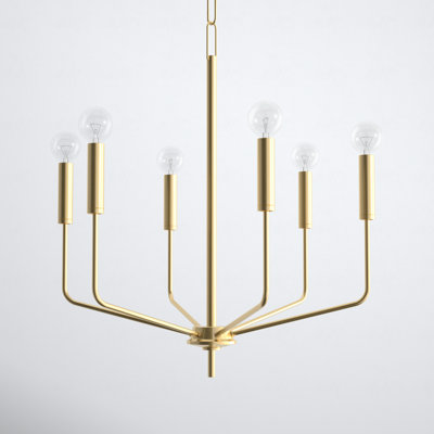 6 - Light Metal Chandelier