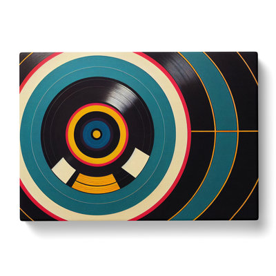 Vintage Vinyl Record Vol.4 Abstract - Wrapped Canvas Print