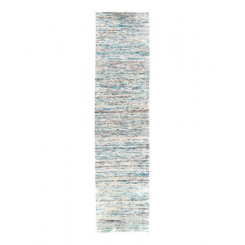 Tapis bleu unique de 10 pi x 2 pi 4 po