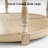 32.1'' W Round Upholstered Ottoman Coffee Table with Lower Storage Shelf and Tray-Friendly Top