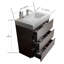 Ensemble de meuble-lavabo simple 29,9 avec plateau en mélamine Ruthanna-2093764568-2093764569