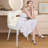 Makeup Chair With Soft Cushion And Backrest