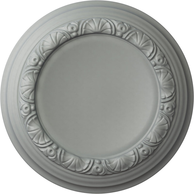 Endurathane Carlsbad Ceiling Medallion, 12 1/2"OD x 1 1/2"P (Fits Canopies up to 7 7/8"), Factory Primed, Primed