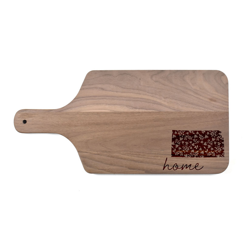 Floral Home State - Kansas Cutting Board