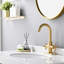 2-handle Bathroom Faucet with Drain Assembly