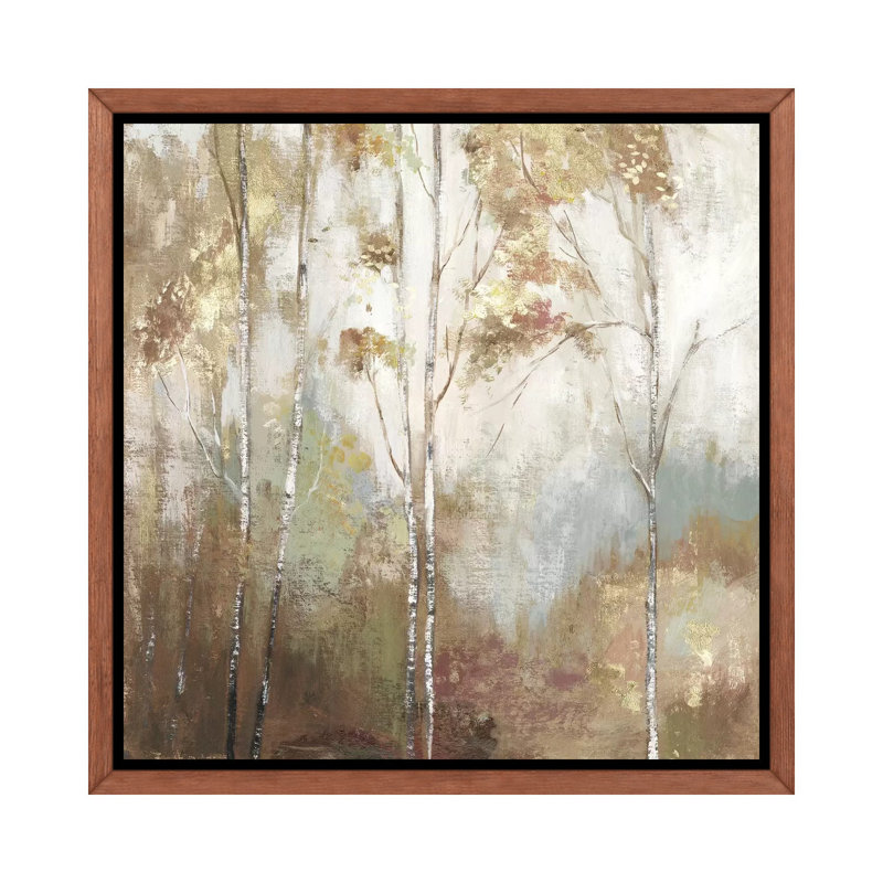 «Fine Birch II» par Allison Pearce - reproduction d'art, H 37 po x l 37 po x P 1,5 po, Toile avec cadre en bois classique