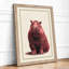 Gentle Hippo Boho - Framed Print-1856109699-1856109700