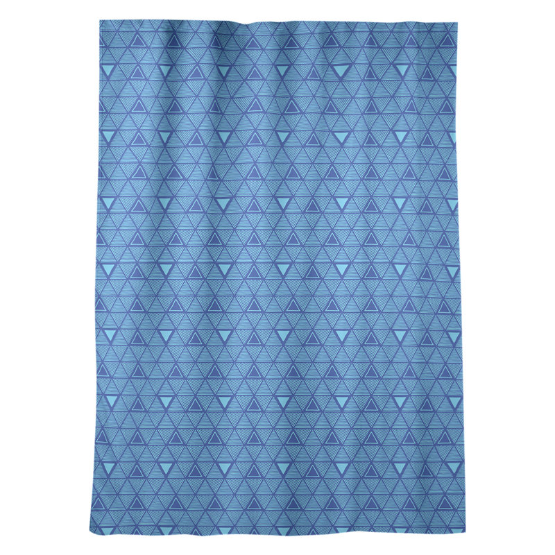 Jordao Room Darkening Curtain Single Panel, Blue/Sky/Blue