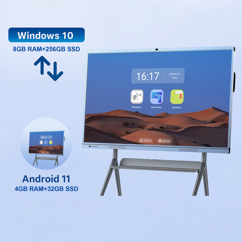 Tableau interactif JYXCN, améliorez votre espace! Tableau blanc interactif tout-en-un à écran tactile avec double système et partage de nuage - Tableau blanc numérique pour l'éducation et le bureau?