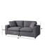 Canapé modulaire 2 pièces Cassandra - Gris anthracite