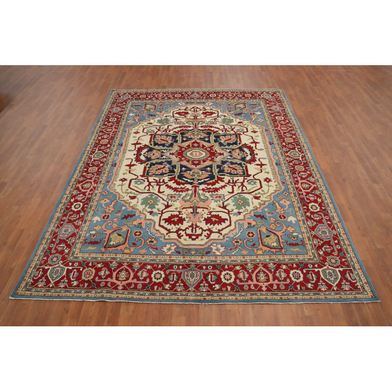 Tapis oriental traditionnel à teinture végétale 8 x 10