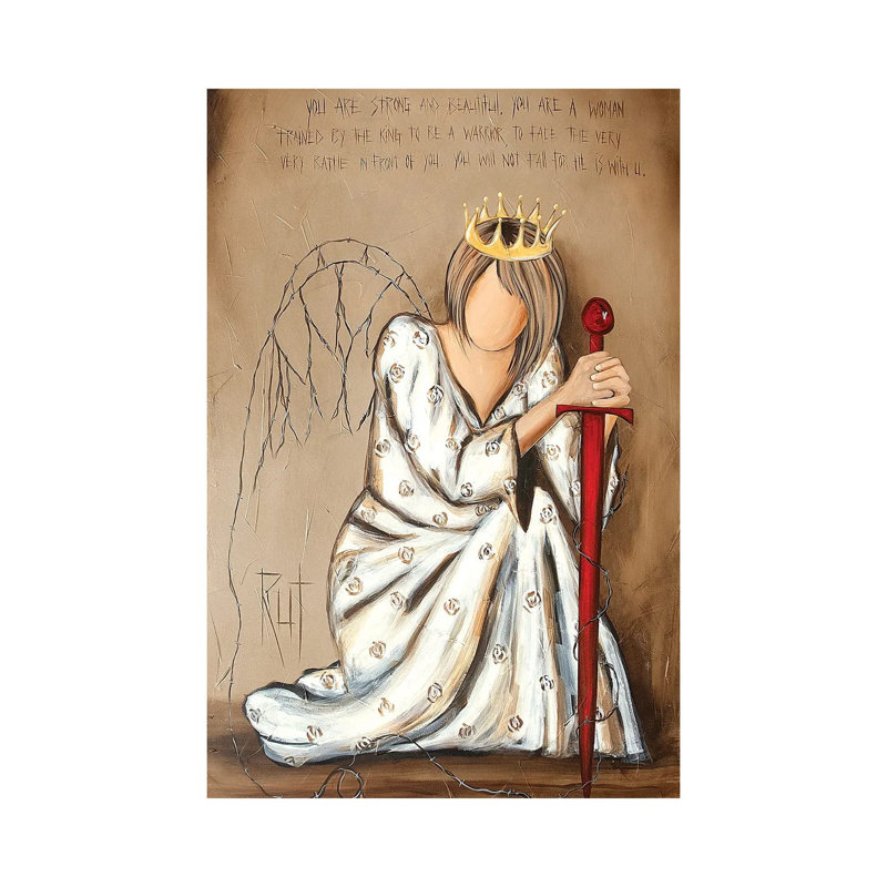 You Are Strong And Beautiful by Ruth's Angels - Wrapped Canvas Painting