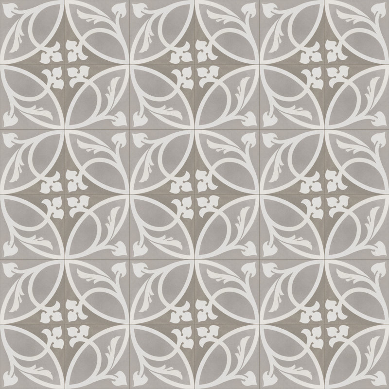 Caprice Taupe 8" x 8" Porcelain Patterned Wall & Floor Tile