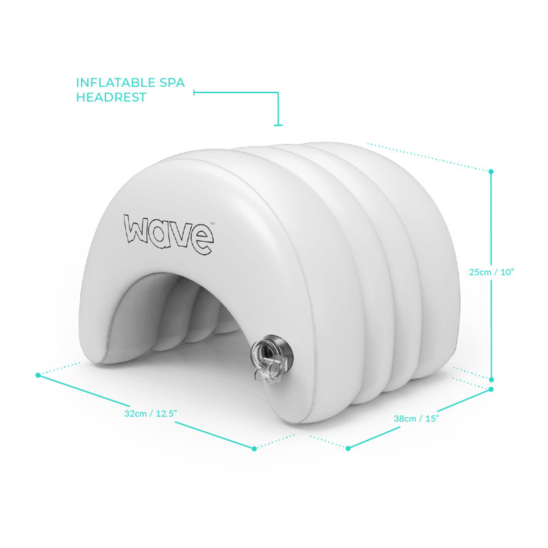 Wave Inflatable Hot Tub Head Rest Pillow