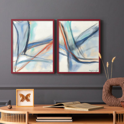Série ABSTRACT DCCXIX - Reproduction encadrée de qualité supérieure - prête à être accrochée - aucun clou requis - aucun clou requis