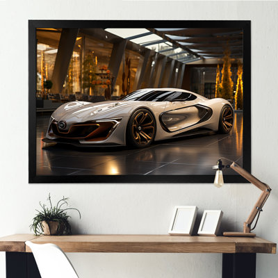 Vitrine de voiture de sport exotique - art mural voiture exotique