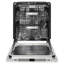 24" Monument Series 3rd Rack Top Touch Control Dishwasher with Stainless Steel Tub-925156227