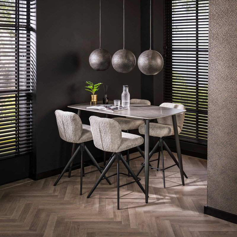 Burkittsville Metal Base Dining Table