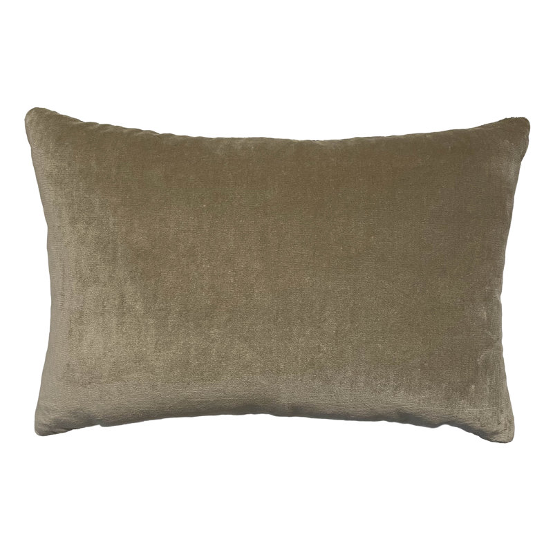 Velvet Lumbar Pillow Cover & Insert
