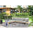 Lakischa 64.2'' Wide L-Shaped Teak Chaise with Cushions-122538985