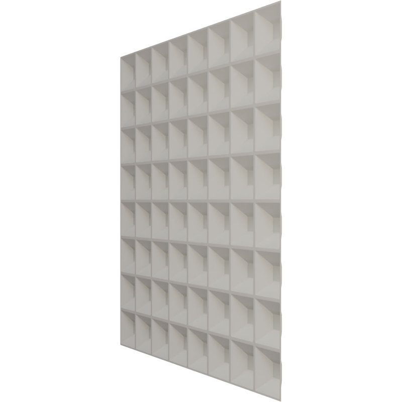Panneau mural décoratif 3D universel l 19 5/8 po x H 19 5/8 po Bradford EnduraWall, métallique (couvre 2,67 pieds carrés)