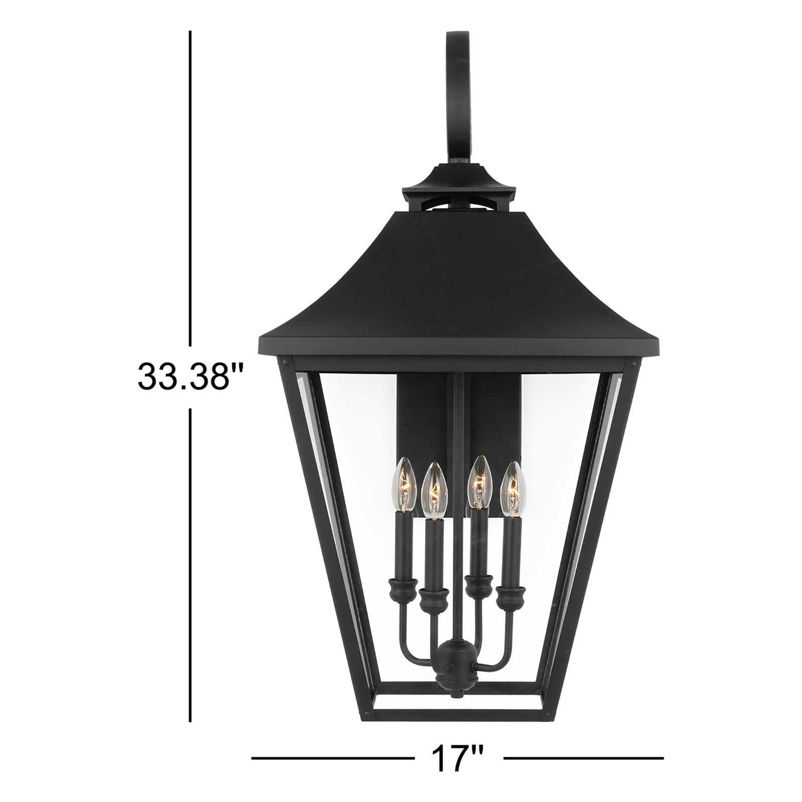 Nael 4 Light Empire Outdoor Wall Light