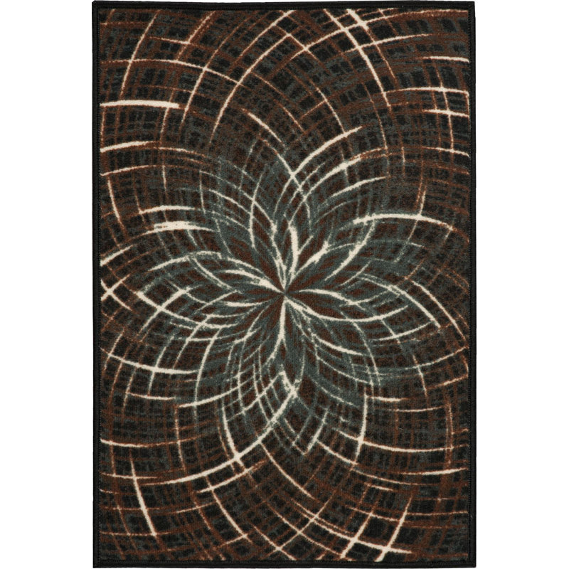 Tapis gris area Doyers, Rectangle 5 pi x 7 pi