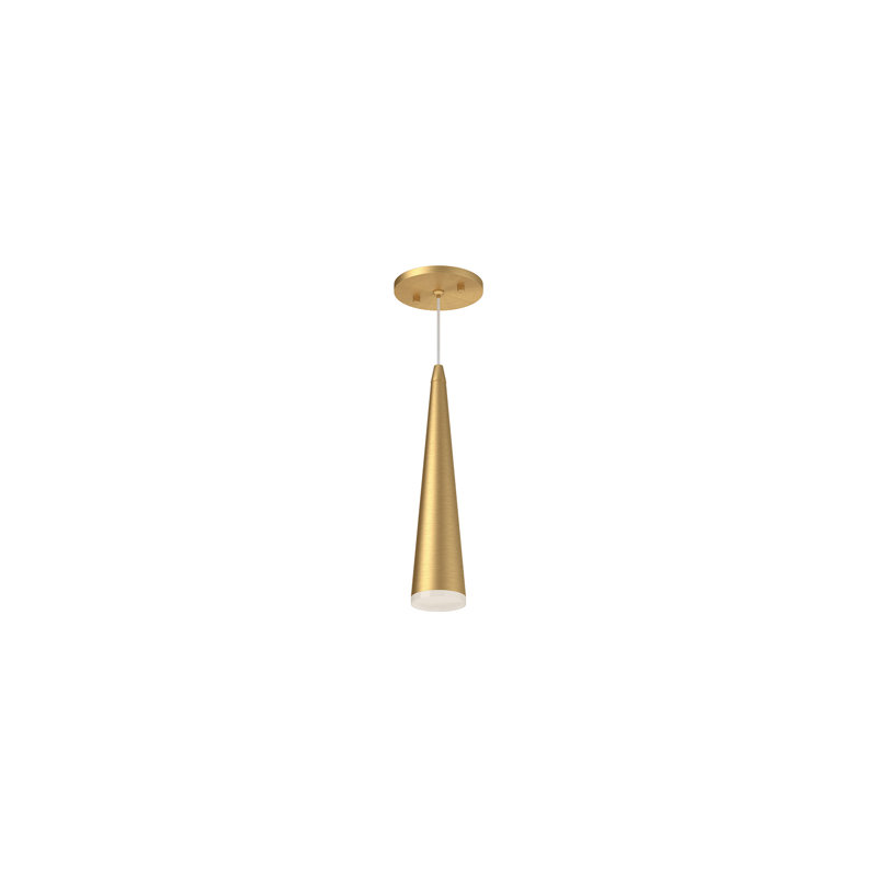 Mina 1 - Light LED Pendant, 12" H x 2.75" W x 2.75" D