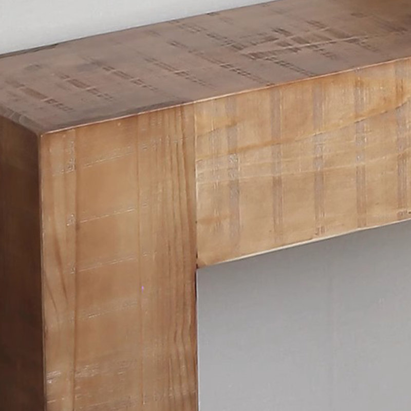 Console Retro Minimalist Art, Bois naturel, 31.5" H x 78.7" W x 11.8" D