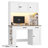 47.2”W * 70.9”H Smart Desk with Hutch, Computer Desk with Charging Station, 16-Color LED Lights, Magazine Rack & Adjustable Shelves, Home Office Writing Table for Work/Gaming-945023951