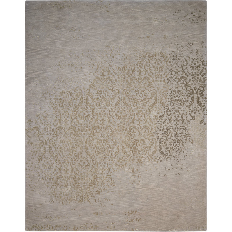 Lennear Wool Abstract Indoor Rug, Rectangle 3'9" x 5'9"