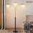 Beckum 90" 3-Lights Novelty Arched Glam Nature Shell Tree Floor Lamp-1545205744