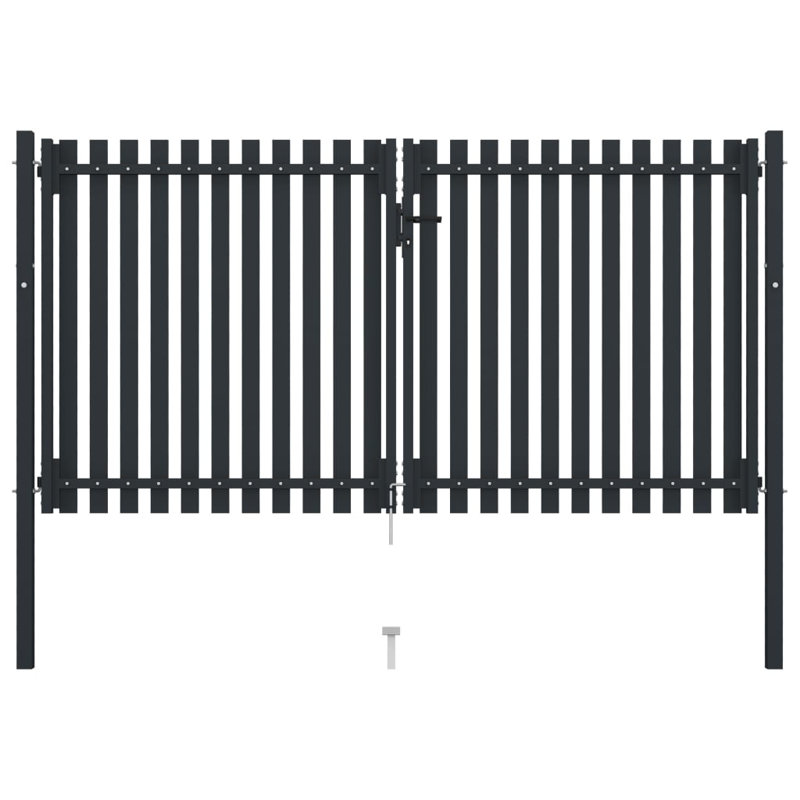 Ping Dakota Fields Anthracite Metal Gate Opener/ Closer for Gates, 200cm H x 306cm W x 15.2cm