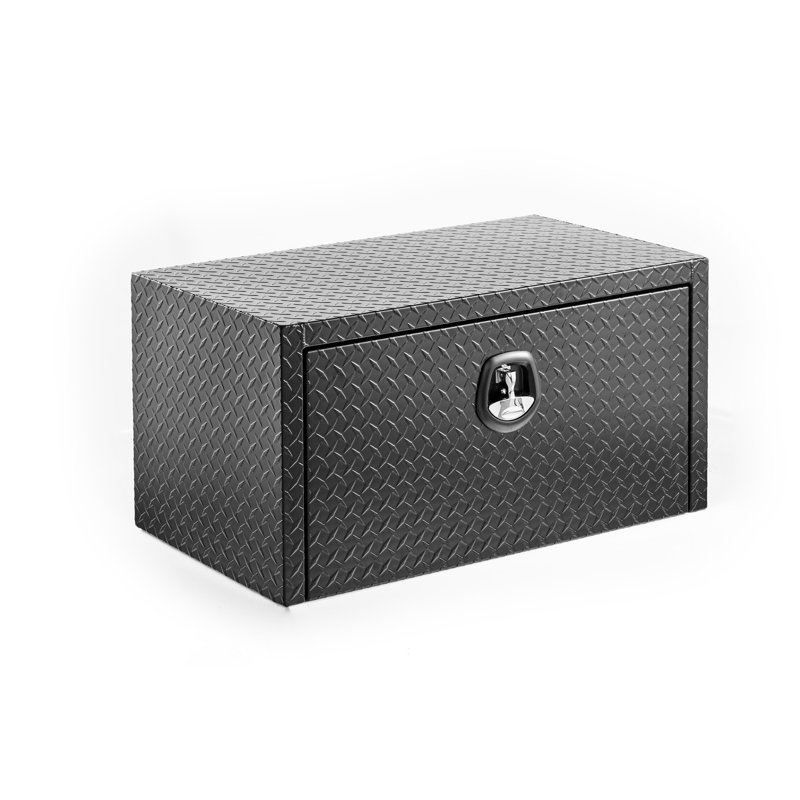 Boîte à outils pour camion 36 po en aluminium, cadre imperméable et léger, verrou pour la protection contre le vol, coffre compact de conception élégante, fabrication robuste, joint protecteur