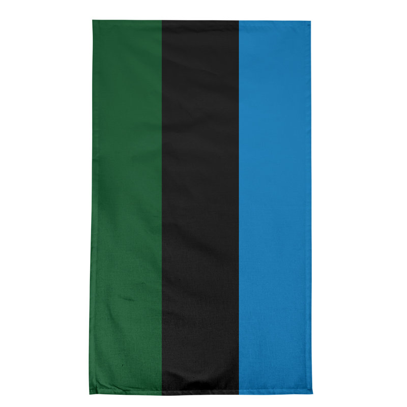 Torchon Football, Good Good - vert / noir / bleu des Grands Lacs, Coton