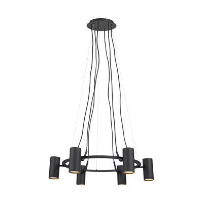 Bree 6 - Light Waggon Wheel Chandelier