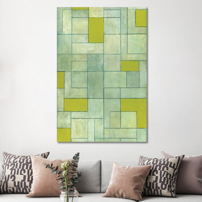 Grey Matters Green by Stephen Cimini - Painting on Canvas